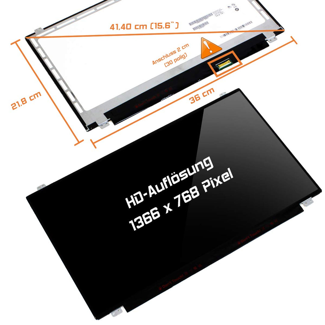 Laptiptop 15,6" LED Display Glossy passend für Lenovo Ideapad 330-15ARR Bildschirm WXGA HD