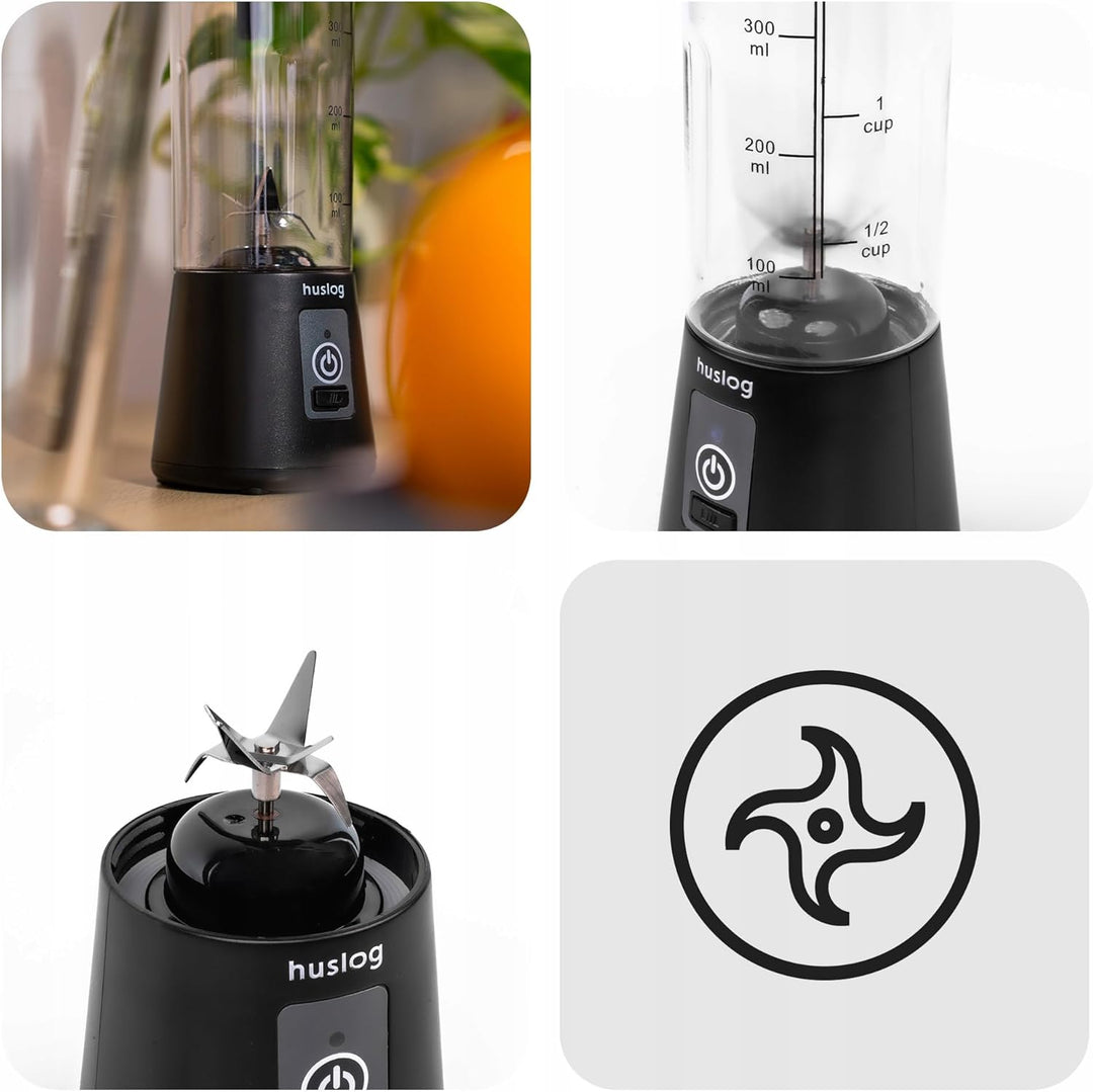 Standmixer Tragbar Kabelloser Mixer To Go 180W, Usb, Schwarz