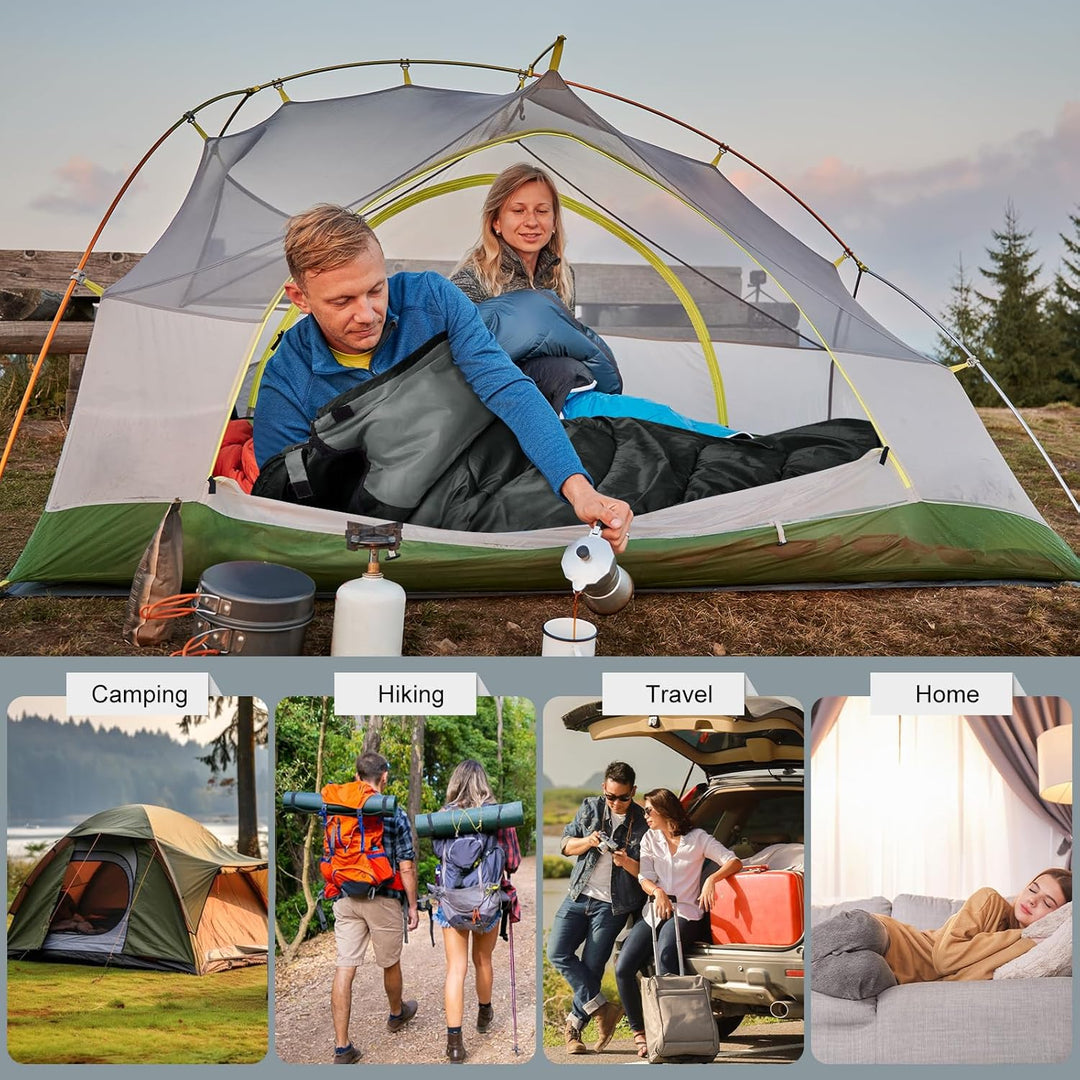 Yarmiene Schlafsack 3-4 Jahreszeiten,Schlafsack Outdoor für Erwachsene und Kinder,Schlafsäcke für Tr