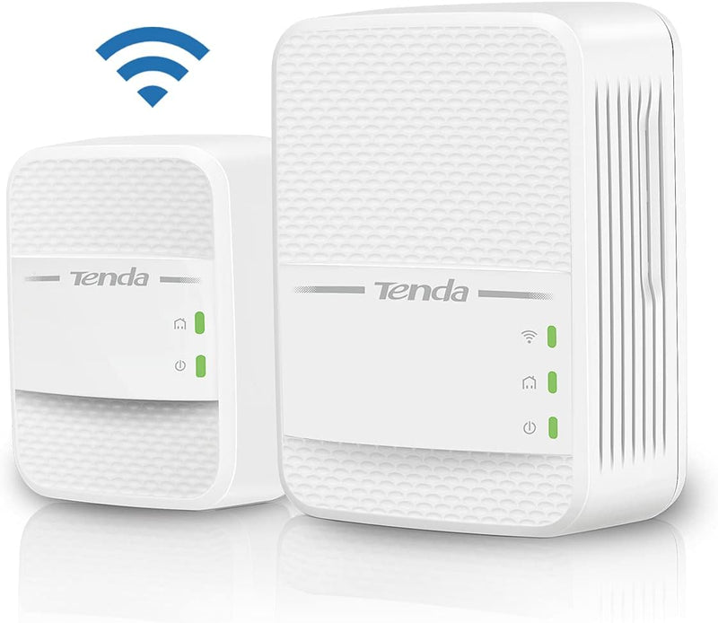 Tenda PH10 Powerline Adapter Kit AV1000 + AC750 WLAN Gigabit Steckdose (1000 Mbit/s LAN+ 750 Mbit/s