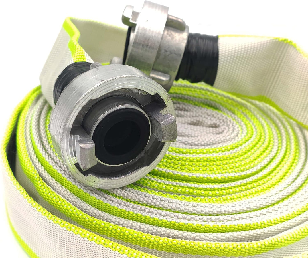 D-25 | 1 Zoll | 30 Meter Schlauch mit Storz-Kupplungen Bauschlauch Industrieschlauch Flachschlauch W
