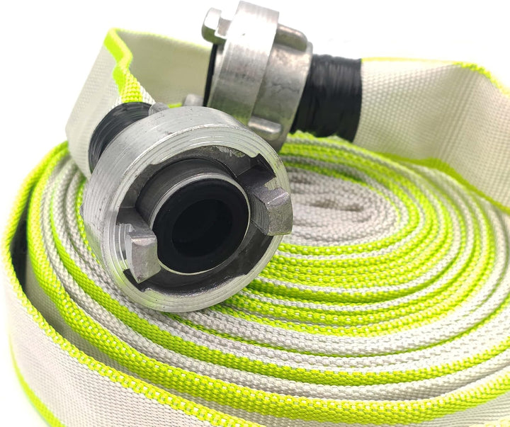 D-25 | 1 Zoll | 30 Meter Schlauch mit Storz-Kupplungen Bauschlauch Industrieschlauch Flachschlauch W