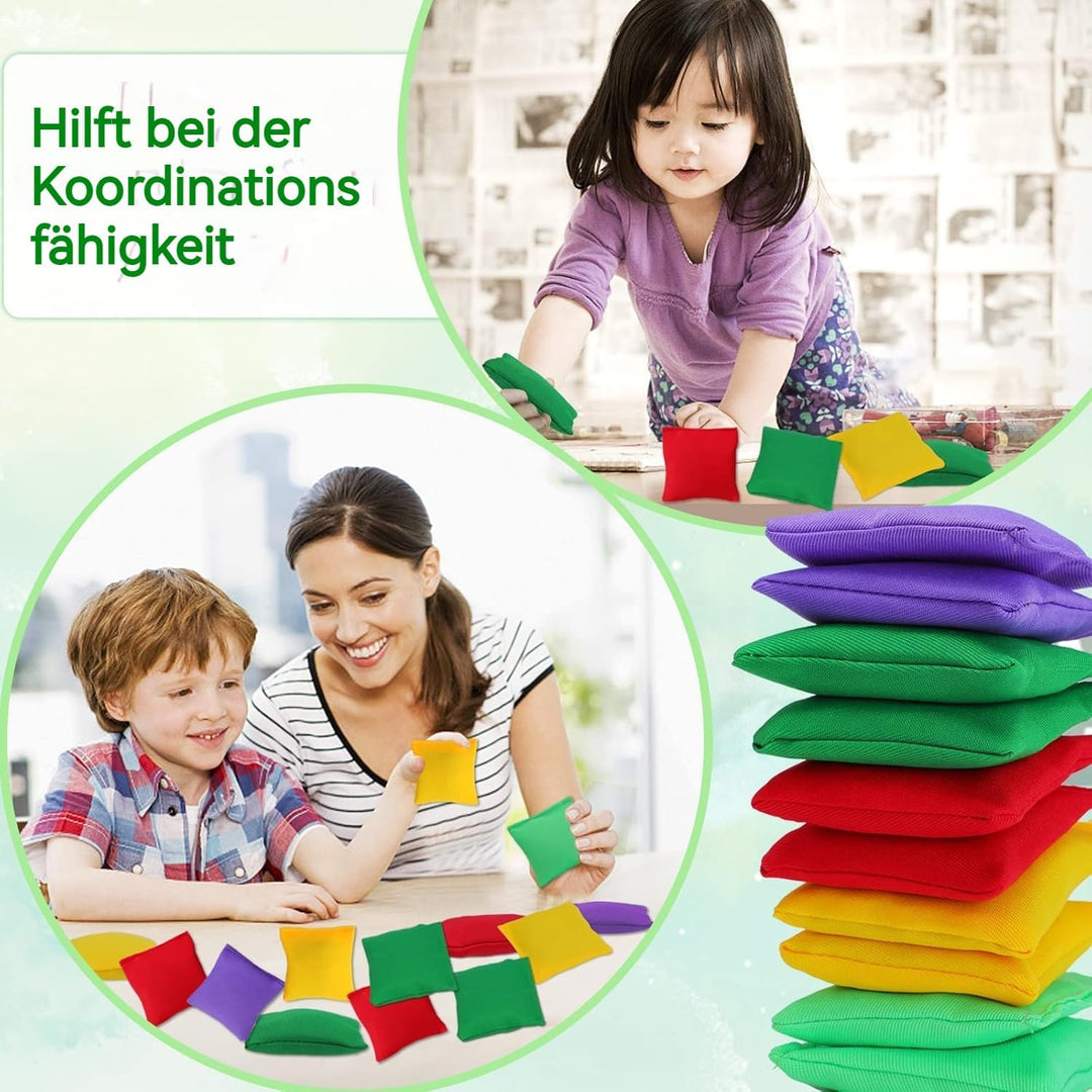 Bean Bags Tczecoo 30 Stück Sitzsäcke, Nylon-Sitzsäcke, Cornhole Säckchen, Sitzsack-Wurfspiel, Beanba