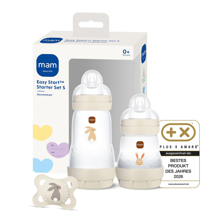 MAM Easy Start Anti-Colic Starter Set S | 0+ Mon | Baby Erstausstattung | 94% Akzeptanz & 96% Hebamm