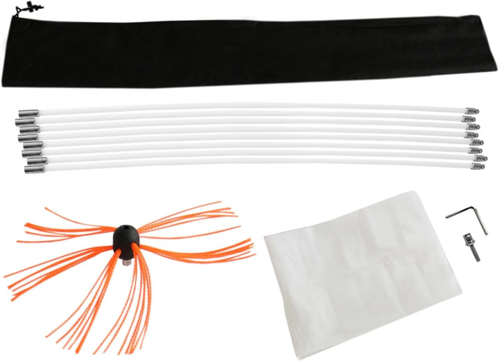 Bohrer Schornsteinbesen Schornsteinbürste Kaminbesen Schornsteinfeger Kaminkehrer Kaminbürste 12m Of