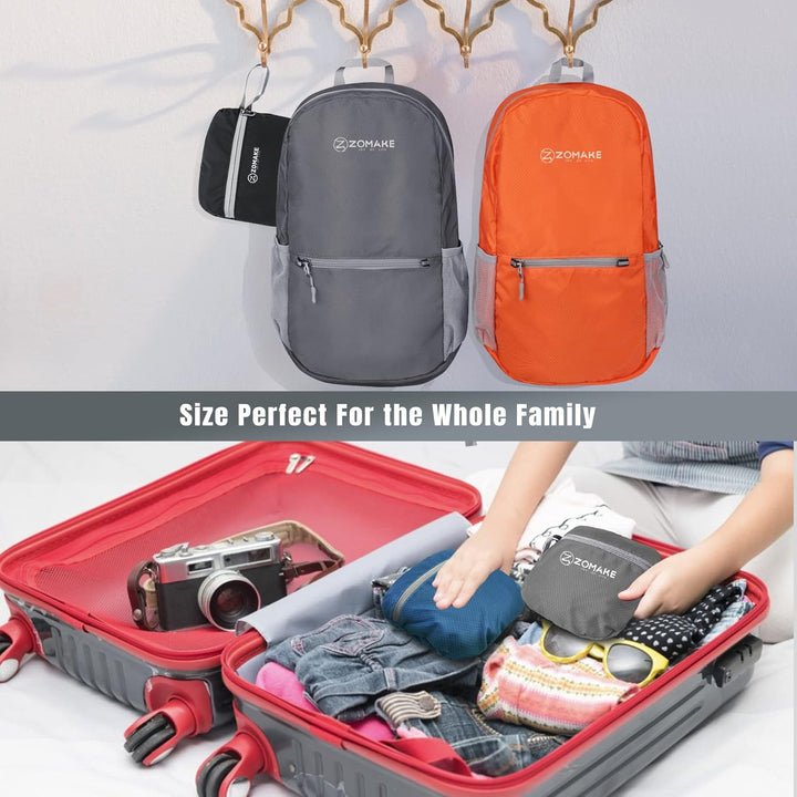 ZOMAKE Ultraleicht Faltbarer Rucksack Packbare Backpacks 20 L, Kleiner Faltbar Rucksäcke Wanderrucks