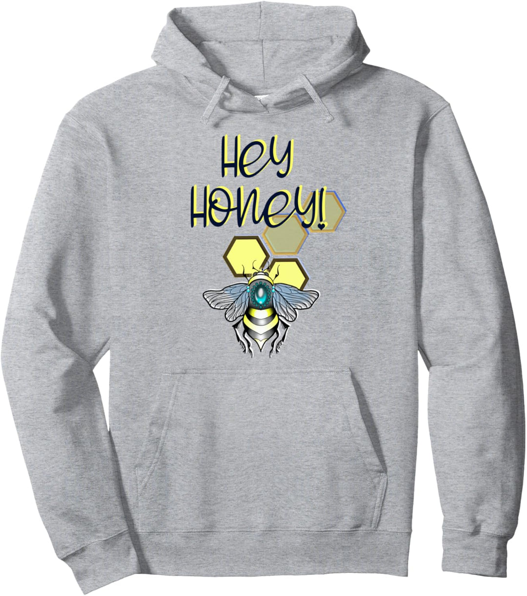 Hey Honey! Biene und Bienenstock Pullover Hoodie