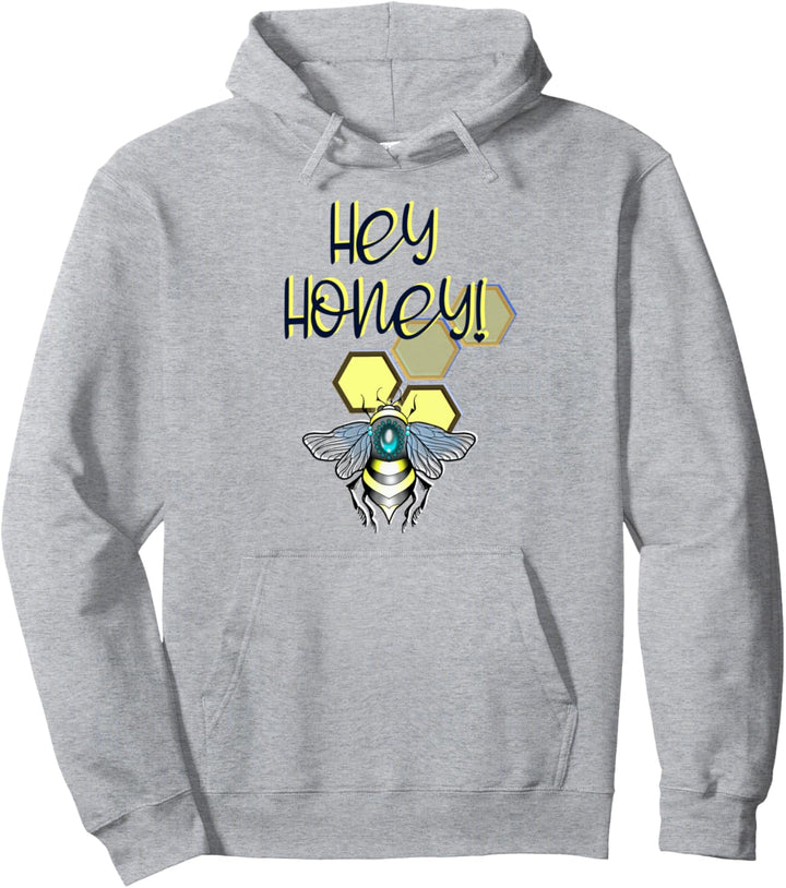 Hey Honey! Biene und Bienenstock Pullover Hoodie