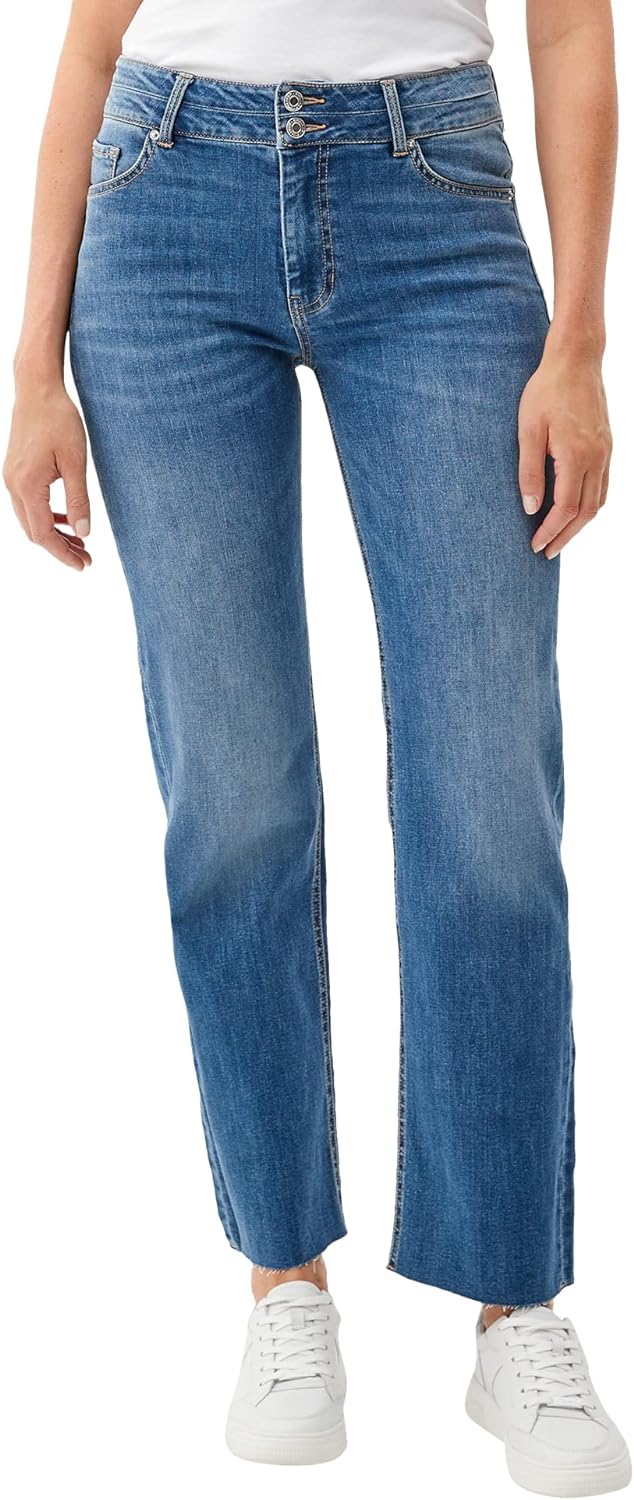 s.Oliver Women's Jeans, Karolin Comfort Fit, Blue Denim, 34/34
