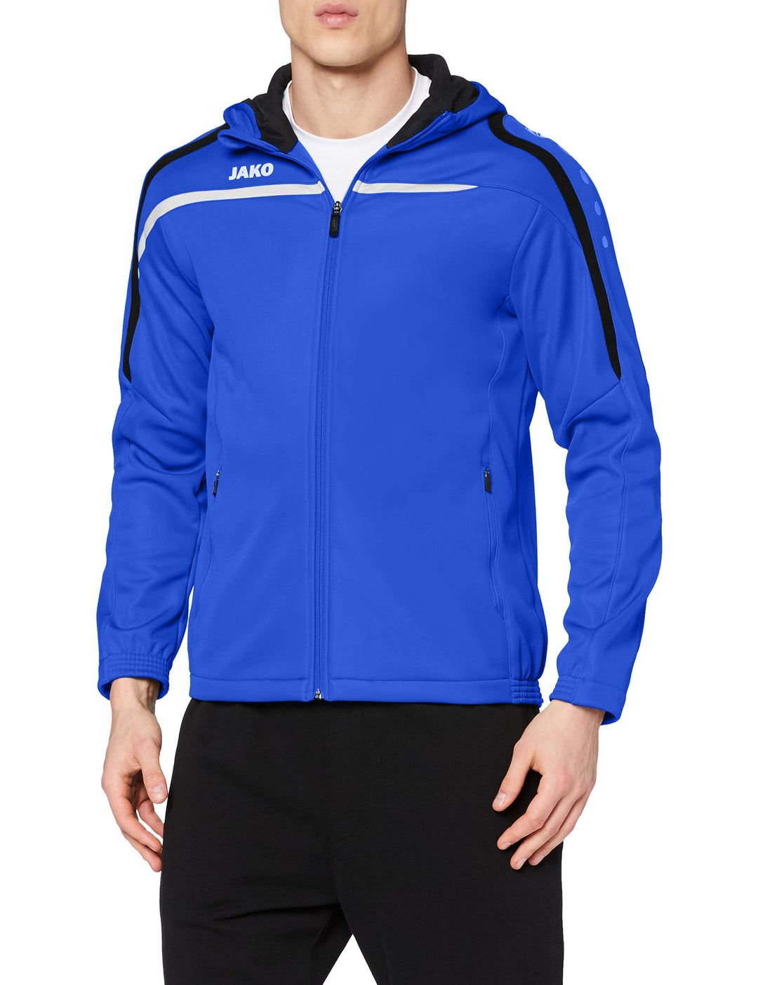JAKO Herren Kapuzenjacke Performance XXL Royal/Weiss/Marine, XXL Royal/Weiss/Marine