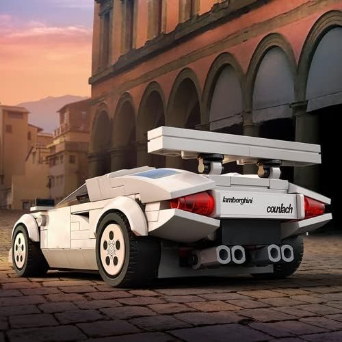 LEGO Speed Champions Lamborghini Countach Bausatz für Modellauto, Auto-Spielzeug mit Cockpit für 2 F