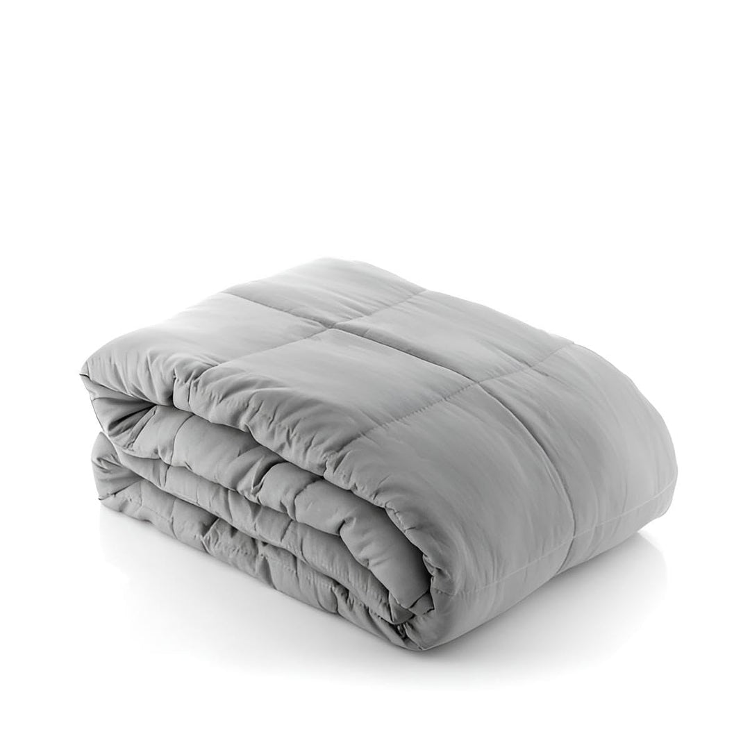 Gewichtsdecke 7kg in grau für erholsamen Schlaf | Therapie-Decke Erwachsene 120x180 cm flauschig | S