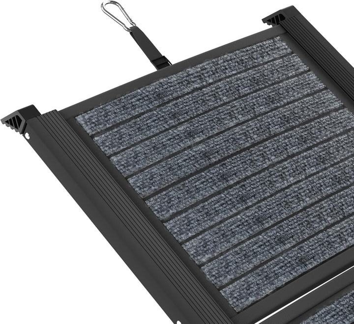 Froadp Hunderampe Klappbar aus Aluminium, 157x43cm Hundetreppe für Auto, SUV, LKW & Wohnwagen, rutsc