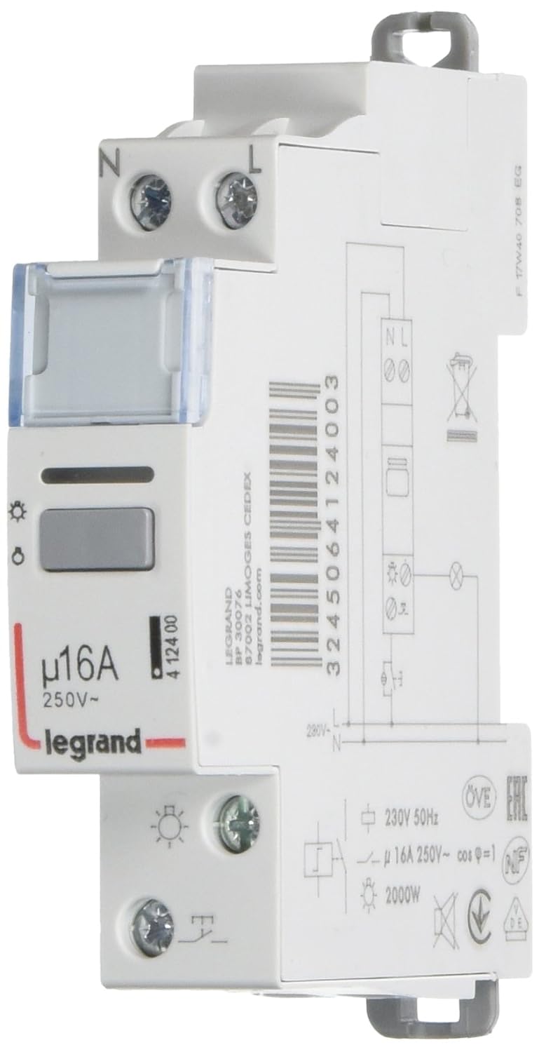 Legrand 412400 CX3 Télerupteur F 16 A 230 V 1 Kontakt