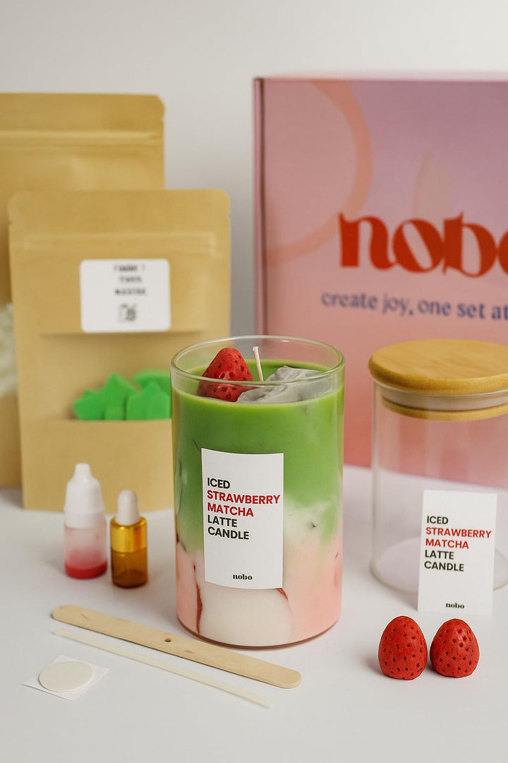 nobo crafts DIY Kerzenherstellungsset – selber machen Set für Erwachsene, kreative Geschenkidee & St