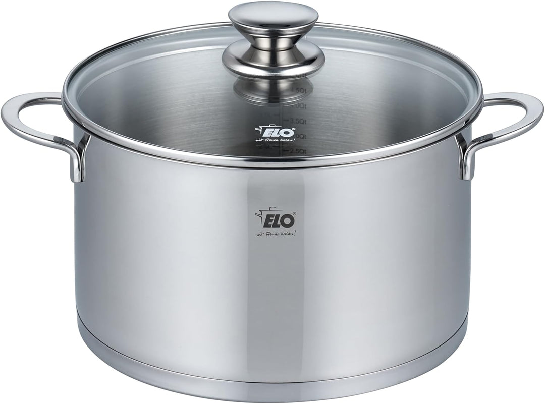 ELO 72596 Topfset Galant 5-tlg, Edelstahl Silber 5 teilig Topfset, 5 teilig Topfset