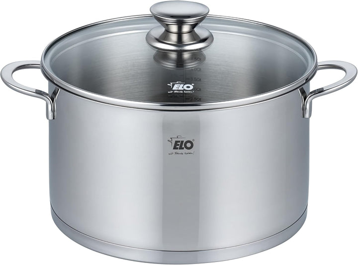 ELO 72596 Topfset Galant 5-tlg, Edelstahl Silber 5 teilig Topfset, 5 teilig Topfset