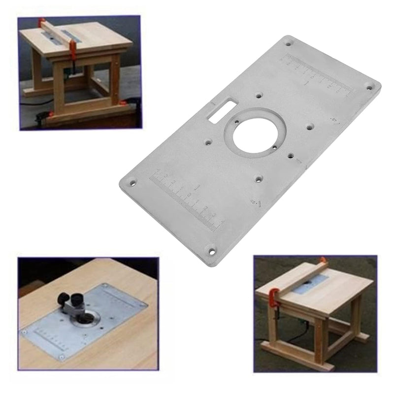 Aluminium Router Tisch Tischplatte DIY Router Tisch Tischplatte mit Ringen Schrauben für die Holzbea