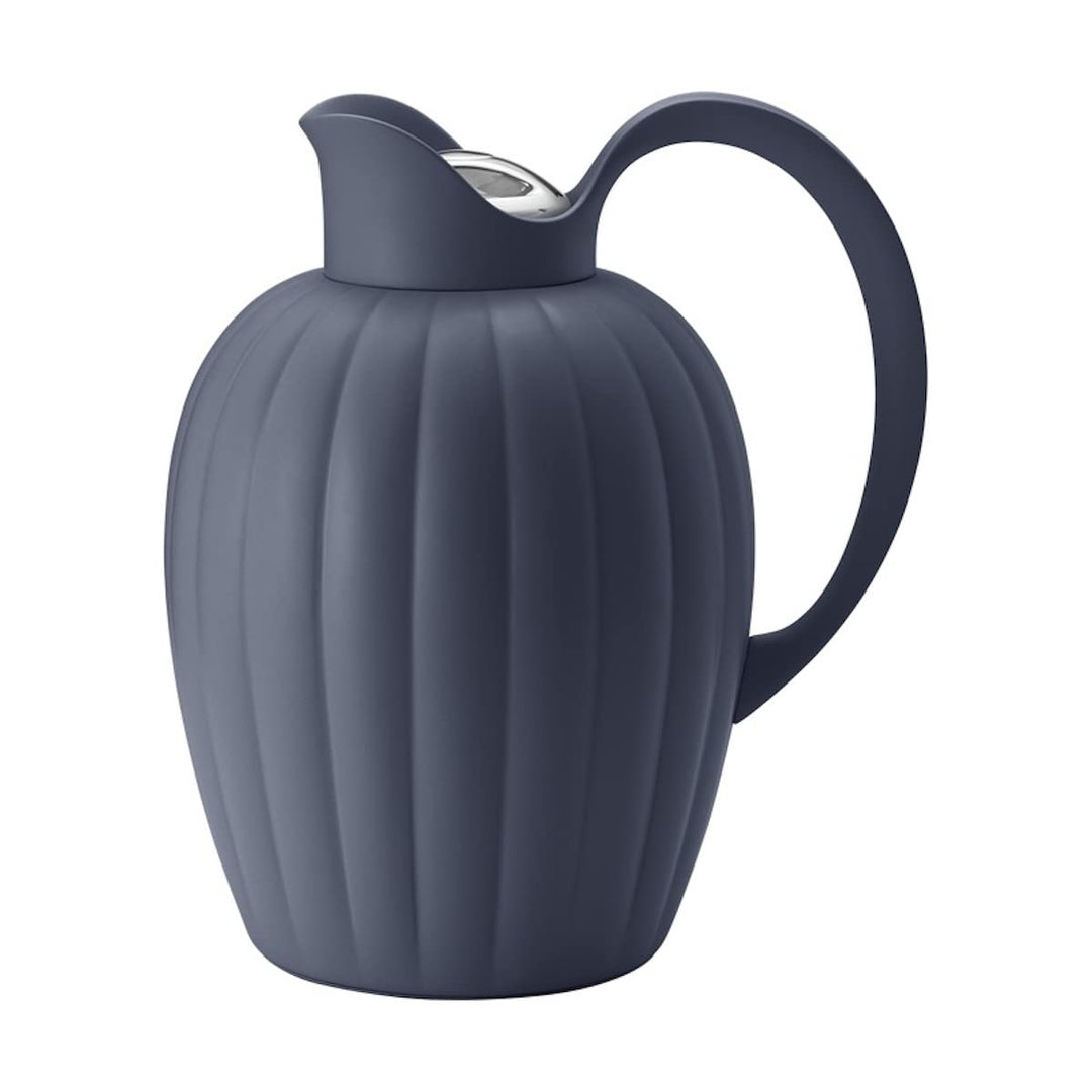 Georg Jensen Bernadotte Thermo Jug Dusk Blue von Sigvard Bernadotte Blau, Blau
