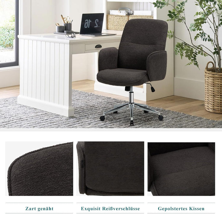 COLAMY High Back Shell-förmigen Bürostuhl, Moderne ergonomische Home Computer Schreibtischstuhl mit