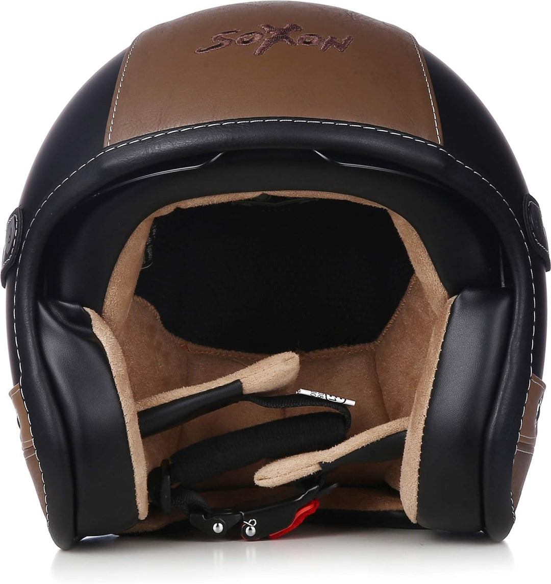 Soxon® SP-888 Pro „Urban Black“ · Jet-Helm · Motorrad-Helm Roller-Helm Scooter-Helm Moped Mofa-Helm