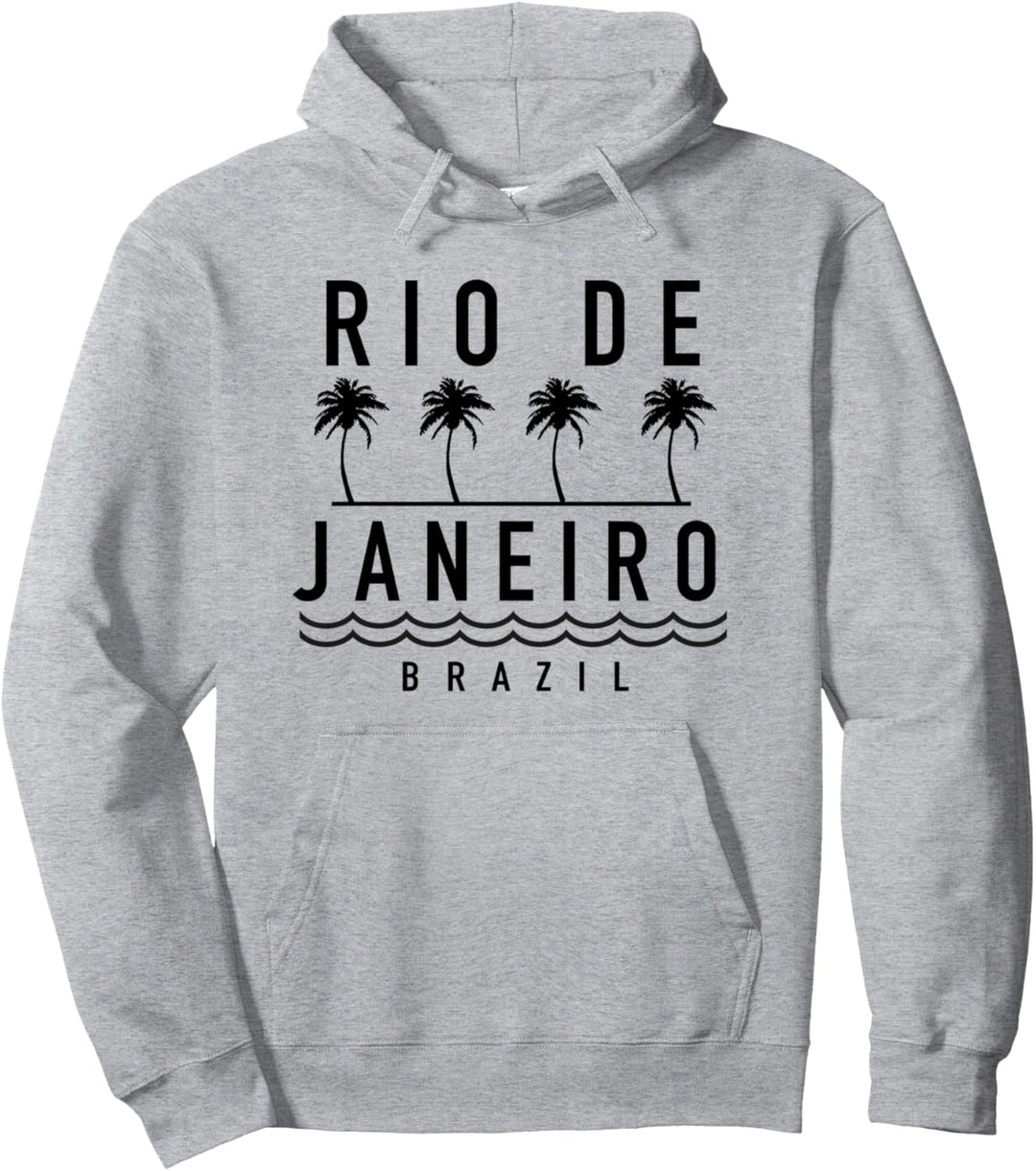 Trendy Rio De Janeiro Brazil Beach Scene Pullover Hoodie