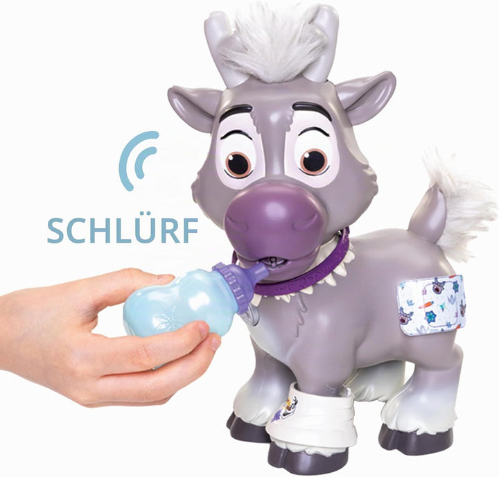 Disney Die Eiskönigin Pflegeset Sven mit Zubehör von Jakks Pacific, 22 cm gross, inkl. Reisetasche,