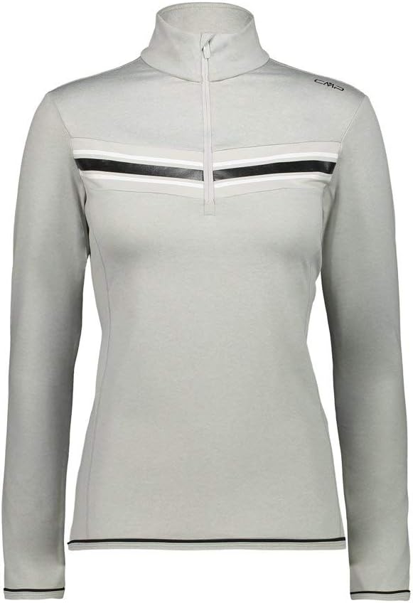 CMP Damen Pile Da Sci Elasticizzato Long Sleeve Shirt 54 Kreide Mel., 54 Kreide Mel.