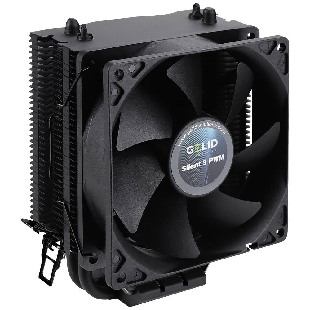 Gelid Solutions Black Frore - 2 Power-Heatpipes - 92mm-PWM-Lüfter - Hochwertige Schwarze elektrophor