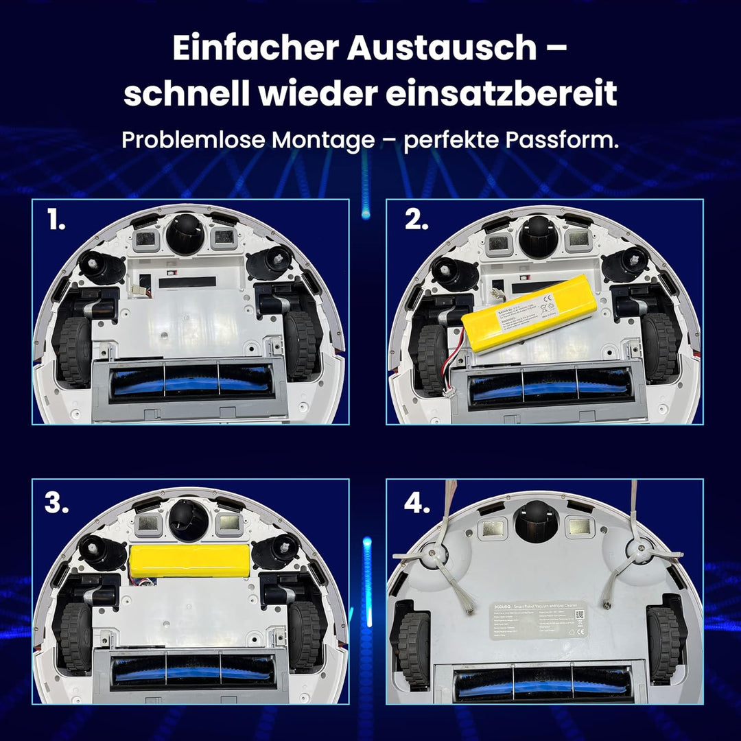Extralink Ersatzakku kompatibel mit iRobot Roomba 500 - Batterie 14,4V 3000mAh für Akku Staubsauger
