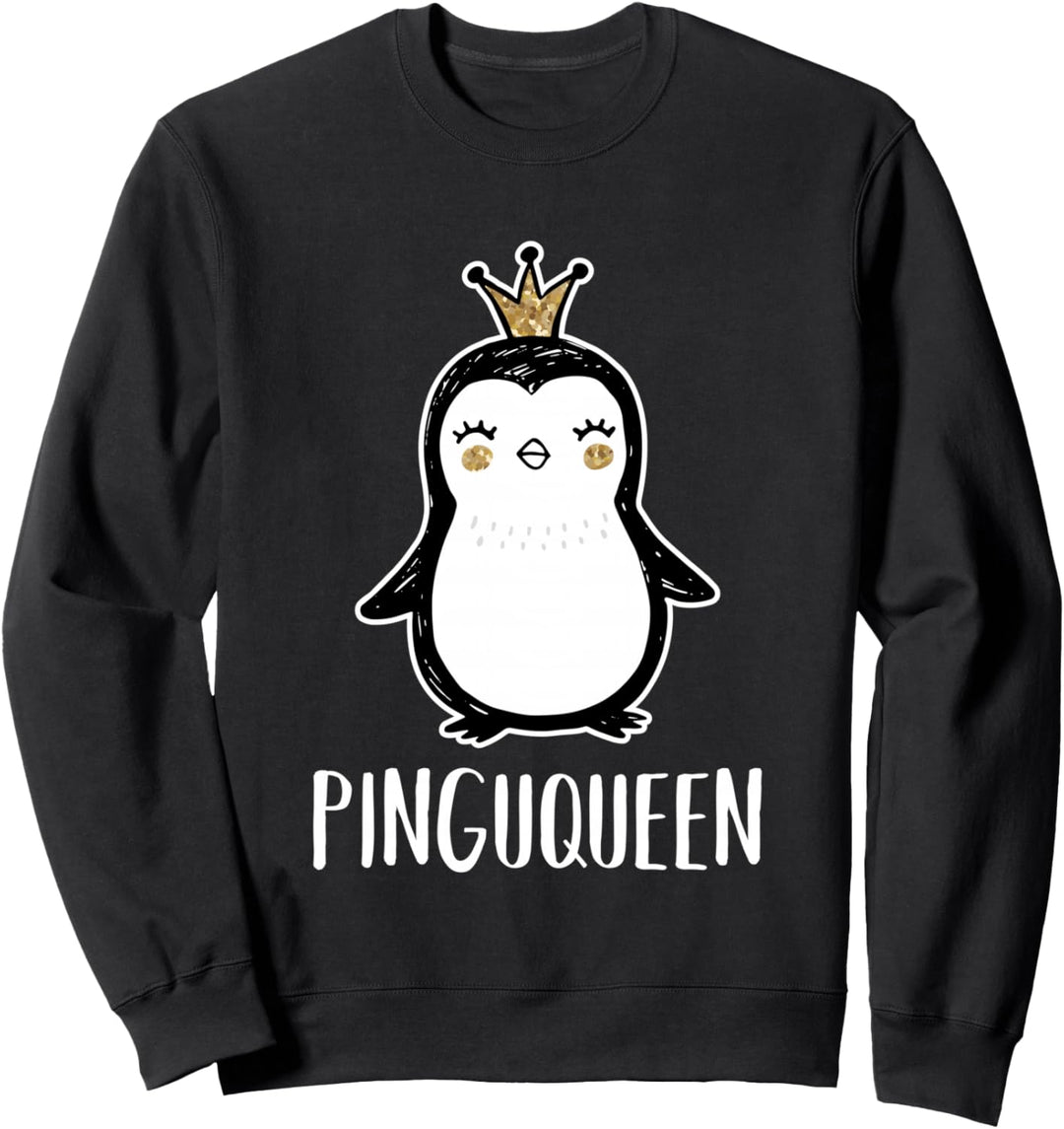 Pingu Queen Pinguin Für Mädchen Tochter Damen Sweatshirt