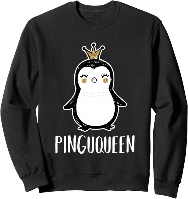 Pingu Queen Pinguin Für Mädchen Tochter Damen Sweatshirt