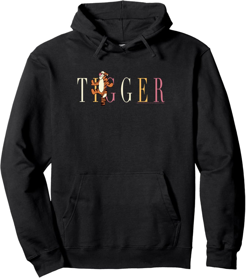 Disney Winnie The Poo Tigger Bouncing With His Name Pullover Hoodie