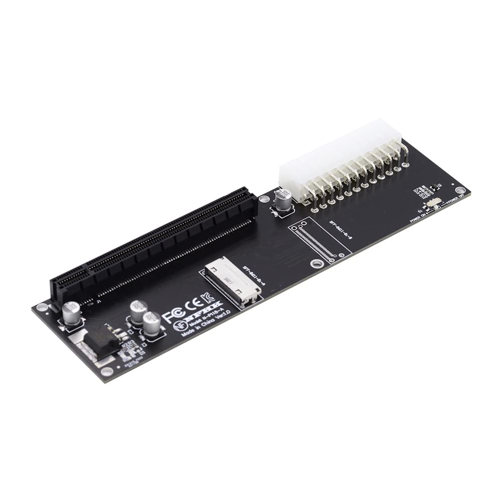 NFHK 8X Oculink SFF-8612 8611 auf PCIE PCI-Express 16x Adapter mit ATX 24pin Power Port für Mainboar