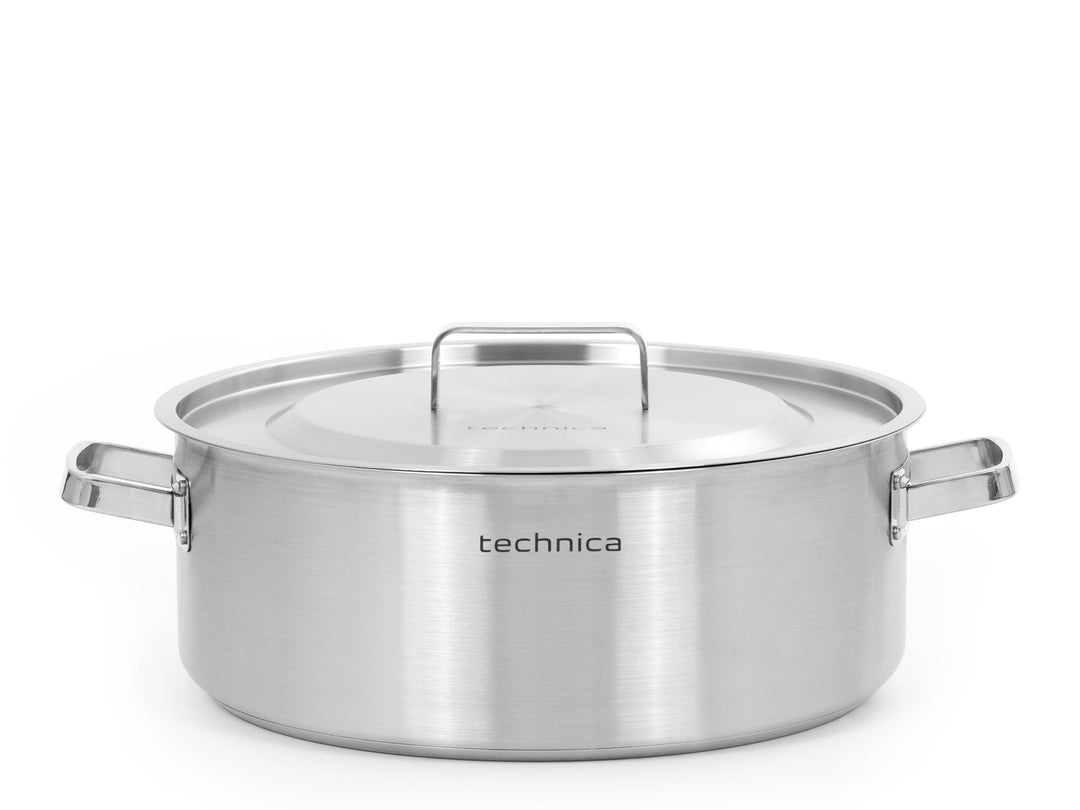 TECHNICA Topf Induktion 18,8 l – Kochtopf Gross ⌀400 mm aus Edelstahl mit Deckel – Kapselboden – Für