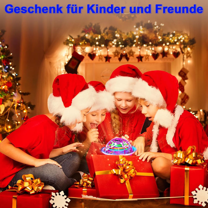 Fliegender Ball, Flying Magic Ball mit RGB Licht Magischer Boomerang Schwebender Hover Spinner Spiel