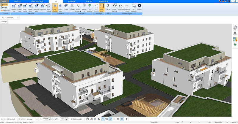 Plan7Architekt Pro 3 - Professionelle 3D CAD Architektur & Hausplaner Software, Grundriss Programm,