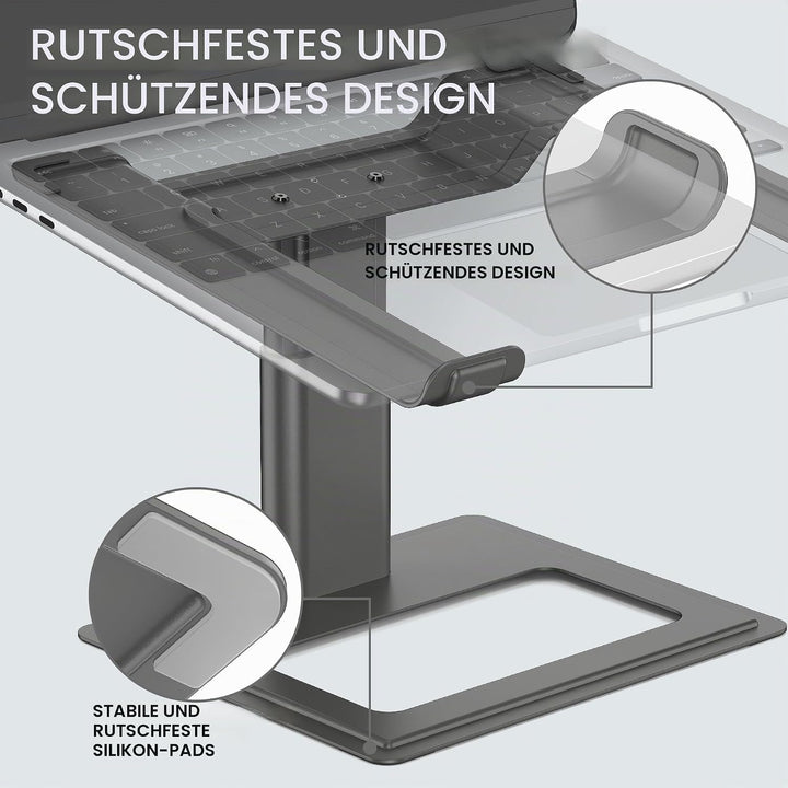 SOUNDANCE Laptop-Ständer für Schreibtisch, verstellbar, ergonomischer Laptop-Ständer für den Schreib