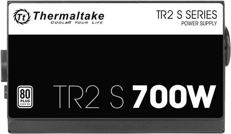 Thermaltake TR2 S 700W | PC-ATX-Netzteil | 80-Plus | leiser 120 Lüfter | EU zertifiziert | schwarz,