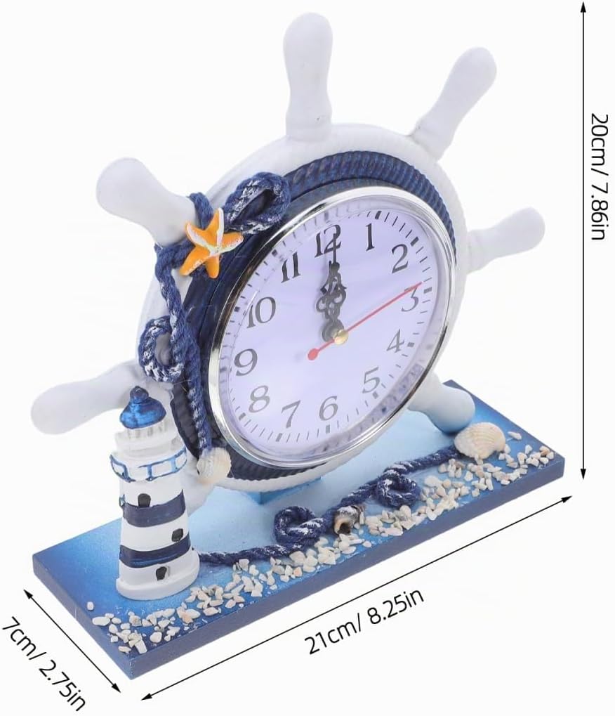 Garneck 1Stk Bürodekoration herrenuhren die Büroeinrichtung Leuchtturm-Ornament aus Harz dekorative