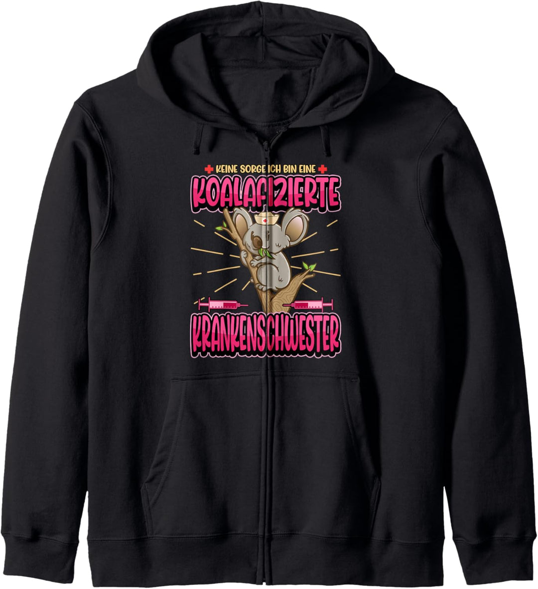 Koalafizierte Krankenschwester Koala Lustig Spruch Geschenk Kapuzenjacke