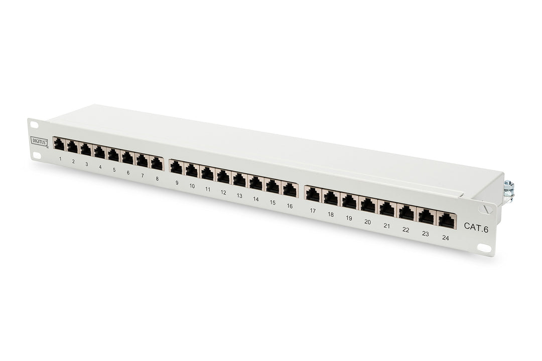 DIGITUS 19´ Patch Panel Kat.6, Klasse E, 24 x RJ45, 1 HE