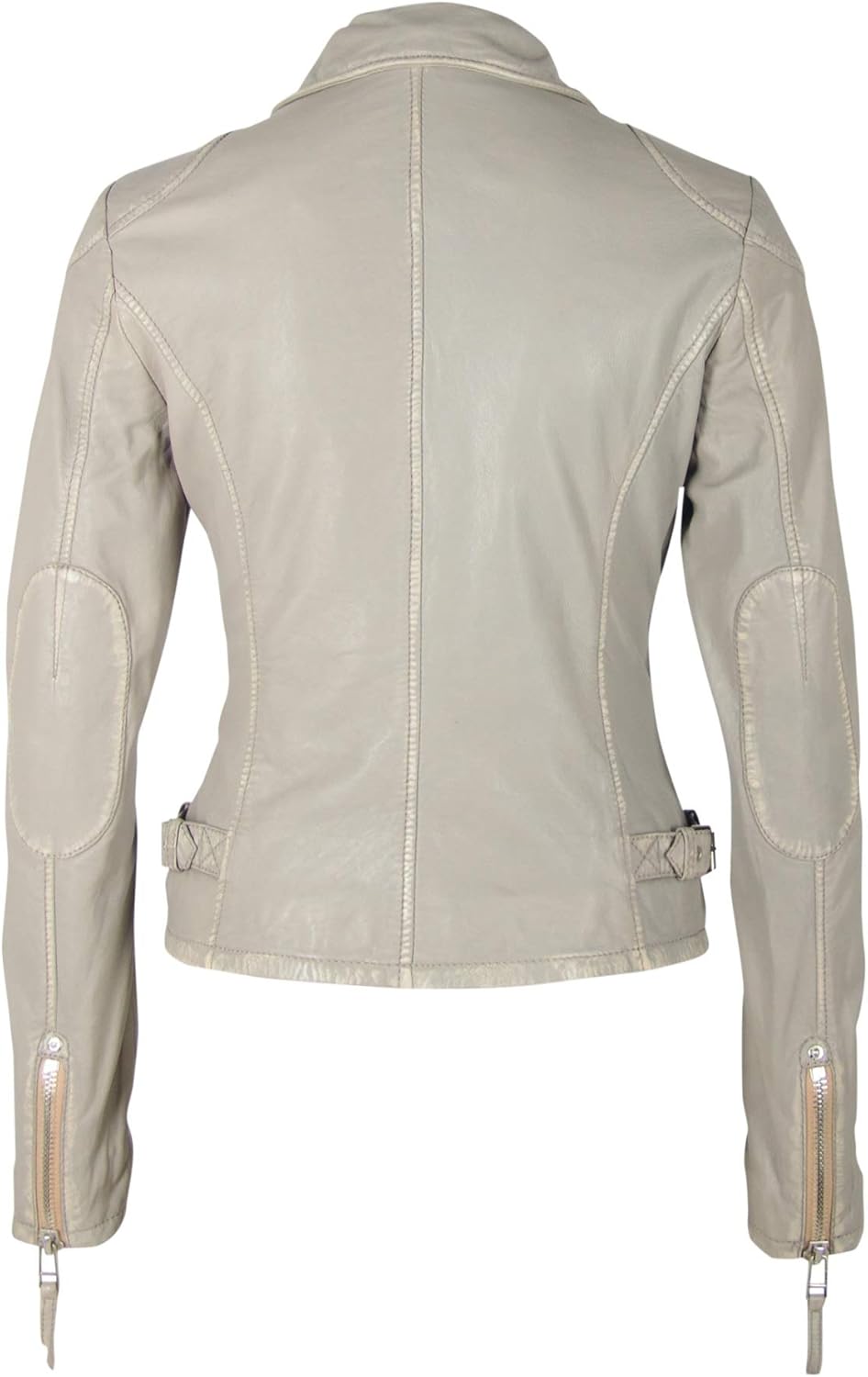 Gipsy Damen Lederjacke PGG LABAGV Reverskragen S Light Grey, S Light Grey