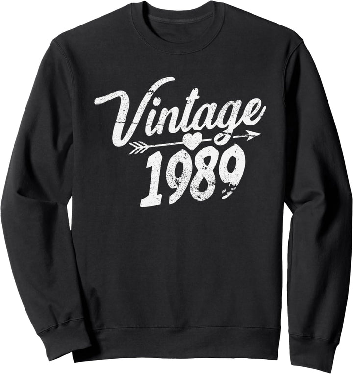 Vintage 1989 Cute Birthday Party Sweatshirt