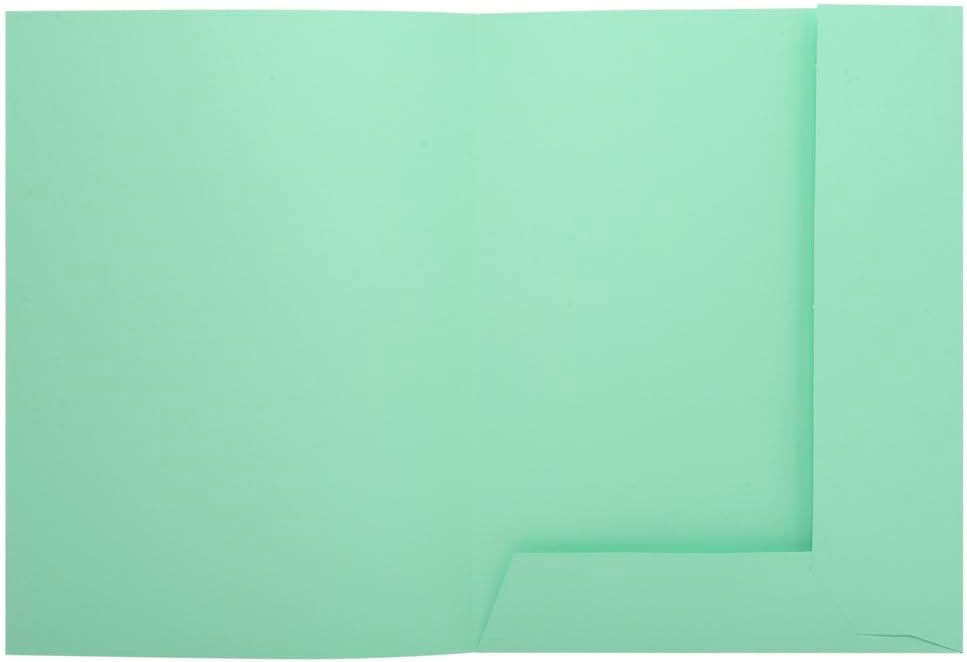 Exacompta 335004E Packung mit 50 Aktenmappen Super, 2 Klappen, Karton 210g/qm, praktisch und robust,