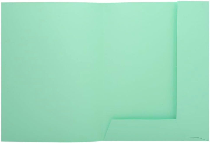 Exacompta 335004E Packung mit 50 Aktenmappen Super, 2 Klappen, Karton 210g/qm, praktisch und robust,