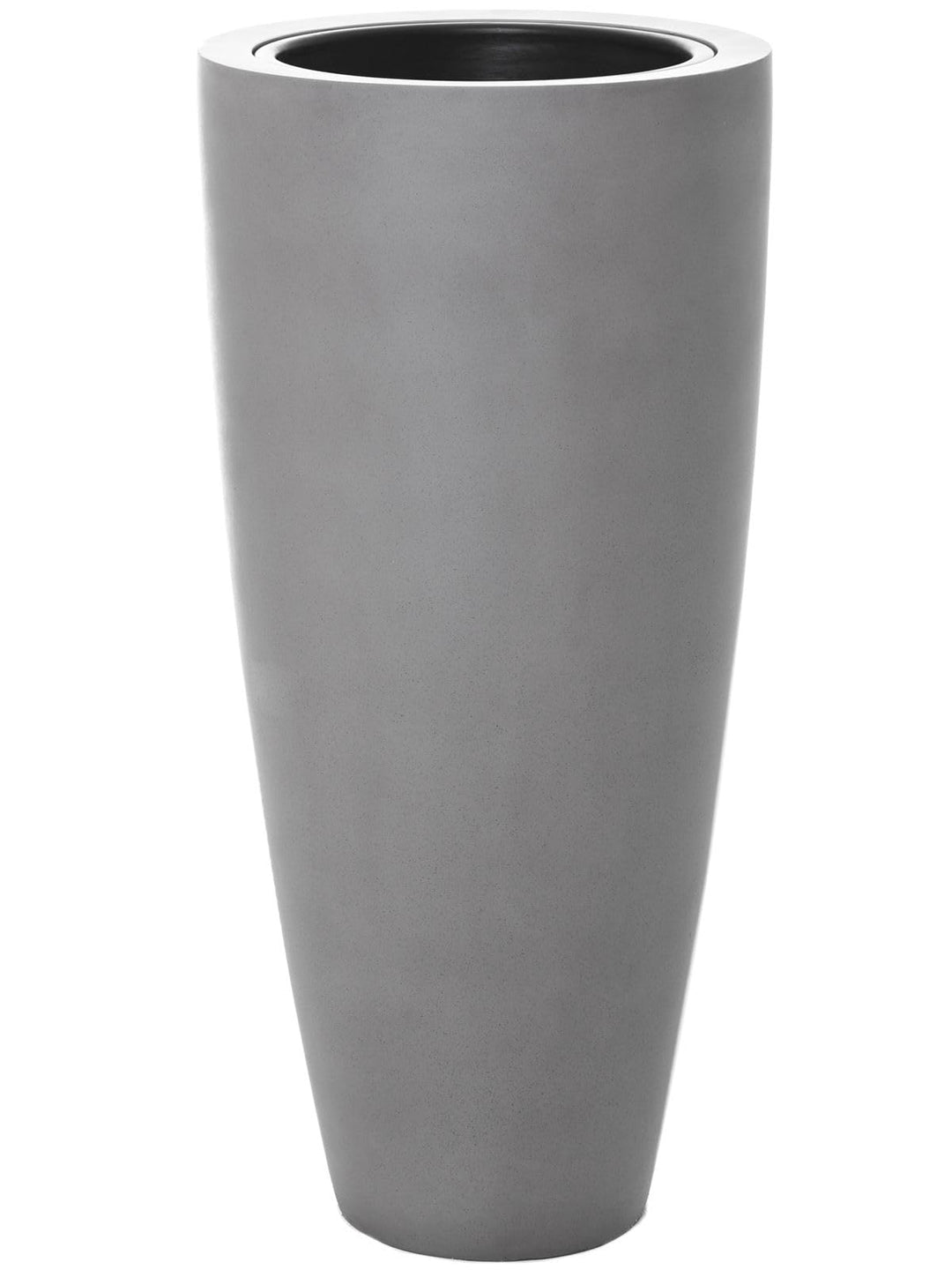 VIVANNO Pflanzkübel Pflanzgefäss Blumenkübel Fiberglas City Beton-Optik Grau - 100x47 Beton-design G