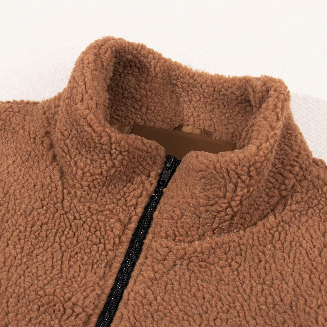 KuschelFleece Pullover für Herren Sweatshirt mit Teddyfell Kuschelpulli Flauschig Teddyfleece Kapuze
