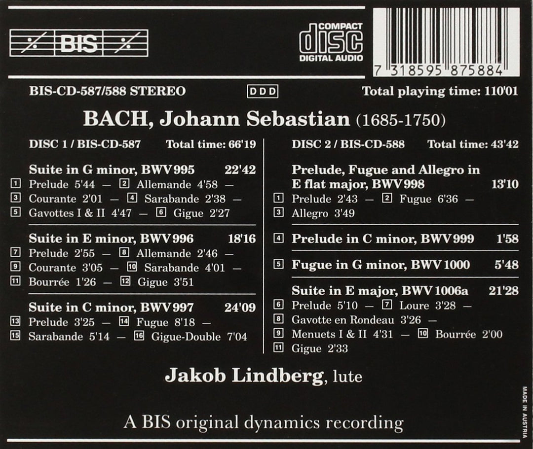 Die Lautenwerke, Audio-CD