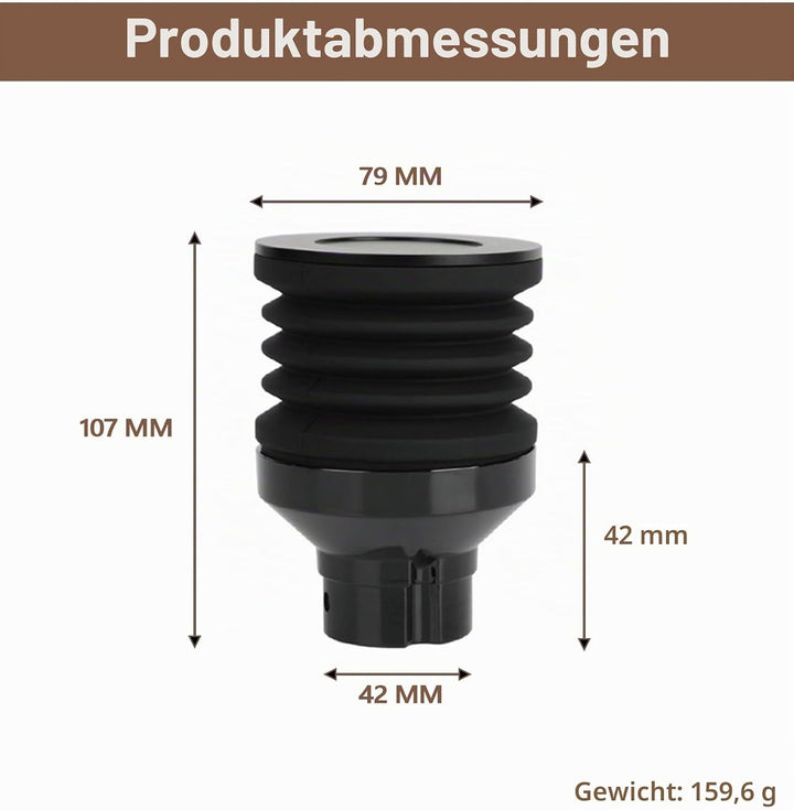 T TAKONE Kaffeemühle Einzeldosis-Trichter (single dose) für Eureka Mignon, 2-in-1 Zubehör mit Deckel